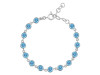 Blue Topaz Bracelet BTZ-RDB-115-CUT.