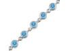 Blue Topaz Bracelet BTZ-RDB-118-CUT.