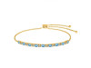 Blue Topaz Bracelet BTZ-RDB-129.