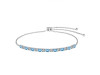 Blue Topaz Bracelet BTZ-RDB-129.