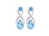 Blue Topaz Stud Earring BTZ-RDE-10.