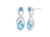 Blue Topaz Stud Earring BTZ-RDE-10.