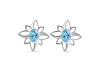 Blue Topaz Stud Earring BTZ-RDE-11.