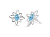 Blue Topaz Stud Earring BTZ-RDE-11.
