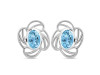 Blue Topaz Stud Earring BTZ-RDE-14.