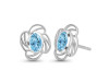 Blue Topaz Stud Earring BTZ-RDE-14.