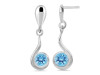 Blue Topaz Earring BTZ-RDE-18.