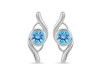 Blue Topaz Stud Earring BTZ-RDE-2.