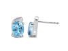 Blue Topaz Stud Earring BTZ-RDE-28.