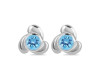 Blue Topaz Stud Earring BTZ-RDE-3.
