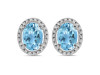 Blue Topaz Stud Earring BTZ-RDE-34.