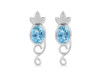 Blue Topaz Stud Earring BTZ-RDE-5.