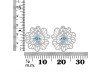 Blue Topaz Stud Earring BTZ-RDE-60.