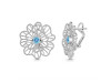 Blue Topaz Stud Earring BTZ-RDE-60.