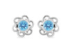 Blue Topaz Stud Earring BTZ-RDE-7.