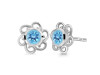 Blue Topaz Stud Earring BTZ-RDE-7.