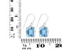 Blue Topaz Earring BTZ-RDE-711.