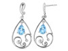 Blue Topaz Earring BTZ-RDE-76.