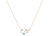Scorpio Zodiac Star Constellation Blue Topaz & White Topaz Necklace BTZ-RDN-495.