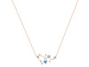 Sagittarius Zodiac Star Constellation Blue Topaz & White Topaz Necklace BTZ-RDN-496.