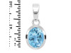Blue Topaz Pendant BTZ-RDP-380.