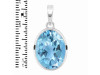 Blue Topaz Pendant BTZ-RDP-458.
