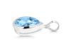 Blue Topaz Pendant BTZ-RDP-463.