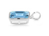 Blue Topaz Pendant BTZ-RDP-465.