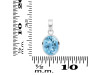 Blue Topaz Pendant BTZ-RDP-466.