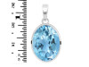 Blue Topaz Pendant BTZ-RDP-467.