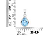 Blue Topaz Pendant BTZ-RDP-468.