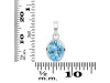 Blue Topaz Pendant BTZ-RDP-734.