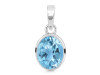 Blue Topaz Pendant BTZ-RDP-734.