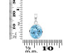 Blue Topaz Pendant BTZ-RDP-737.