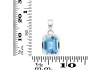 Blue Topaz Pendant BTZ-RDP-738.