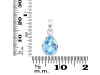 Blue Topaz Pendant BTZ-RDP-790.