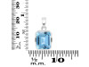 Blue Topaz Pendant BTZ-RDP-791.