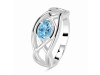Blue Topaz Ring BTZ-RDR-26.