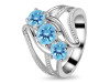Blue Topaz Ring BTZ-RDR-37.