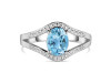 Blue Topaz Ring BTZ-RDR-9.
