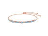 Blue Topaz & White Topaz Bracelet BTZ-RDB-133.