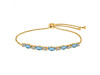 Blue Topaz Bracelet BTZ-RDB-135.