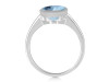 Blue Topaz Ring BTZ-RDR-1623.