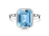 Blue Topaz Ring BTZ-RDR-1752.