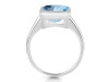Blue Topaz Ring BTZ-RDR-1752.