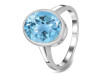 Blue Topaz Ring BTZ-RDR-1806.