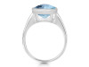 Blue Topaz Ring BTZ-RDR-1806.