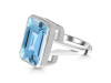 Blue Topaz Ring BTZ-RDR-1847.
