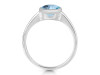 Blue Topaz Ring BTZ-RDR-1882.