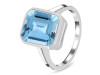 Blue Topaz Ring BTZ-RDR-1927.